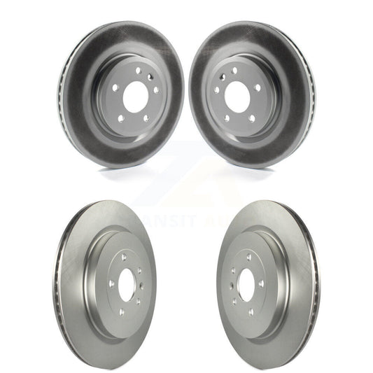 Coated Brake Rotor Front Rear Kit For Ford Explorer Sport With Heavy Duty Brakes