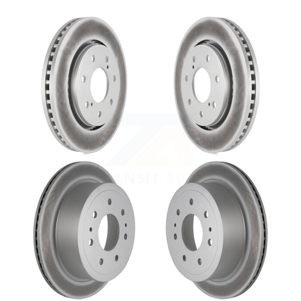 Coat Disc Brake Rotors Front Rear Kit For 2010-2011 Ford F-150 With 7 Lug Wheels