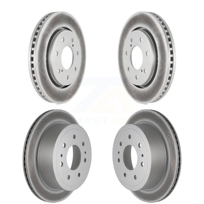 Coat Disc Brake Rotors Front Rear Kit For 2010-2011 Ford F-150 With 7 Lug Wheels