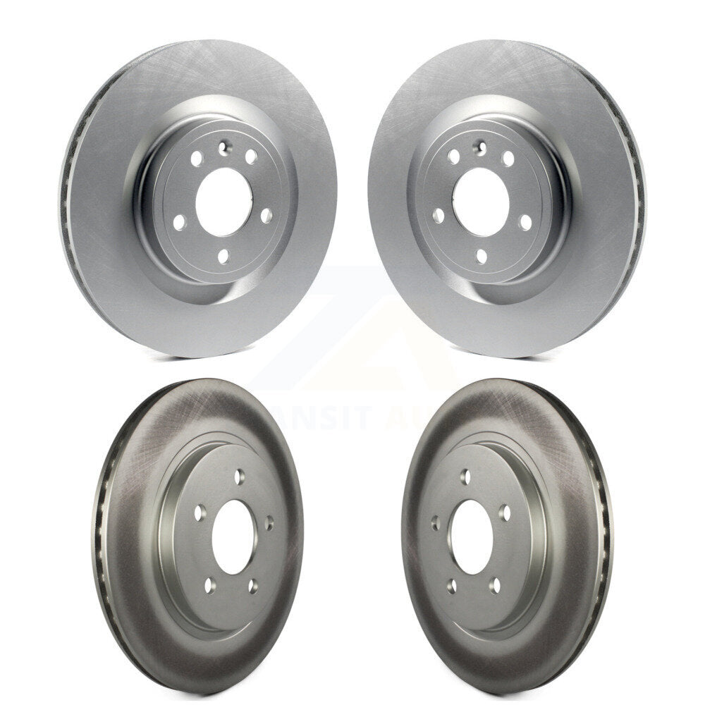 Coated Disc Brake Rotors Front Rear Kit For Ford Mustang