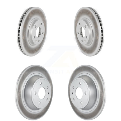 Coated Disc Brake Rotors Front Rear Kit For Ford Fusion Lincoln MKZ