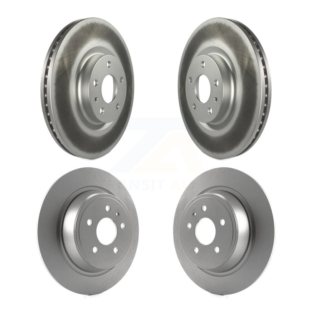 Coated Disc Brake Rotors Front Rear Kit For Ford Fusion Lincoln MKZ