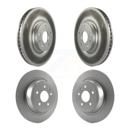 Coated Disc Brake Rotors Front Rear Kit For Ford Fusion Lincoln MKZ
