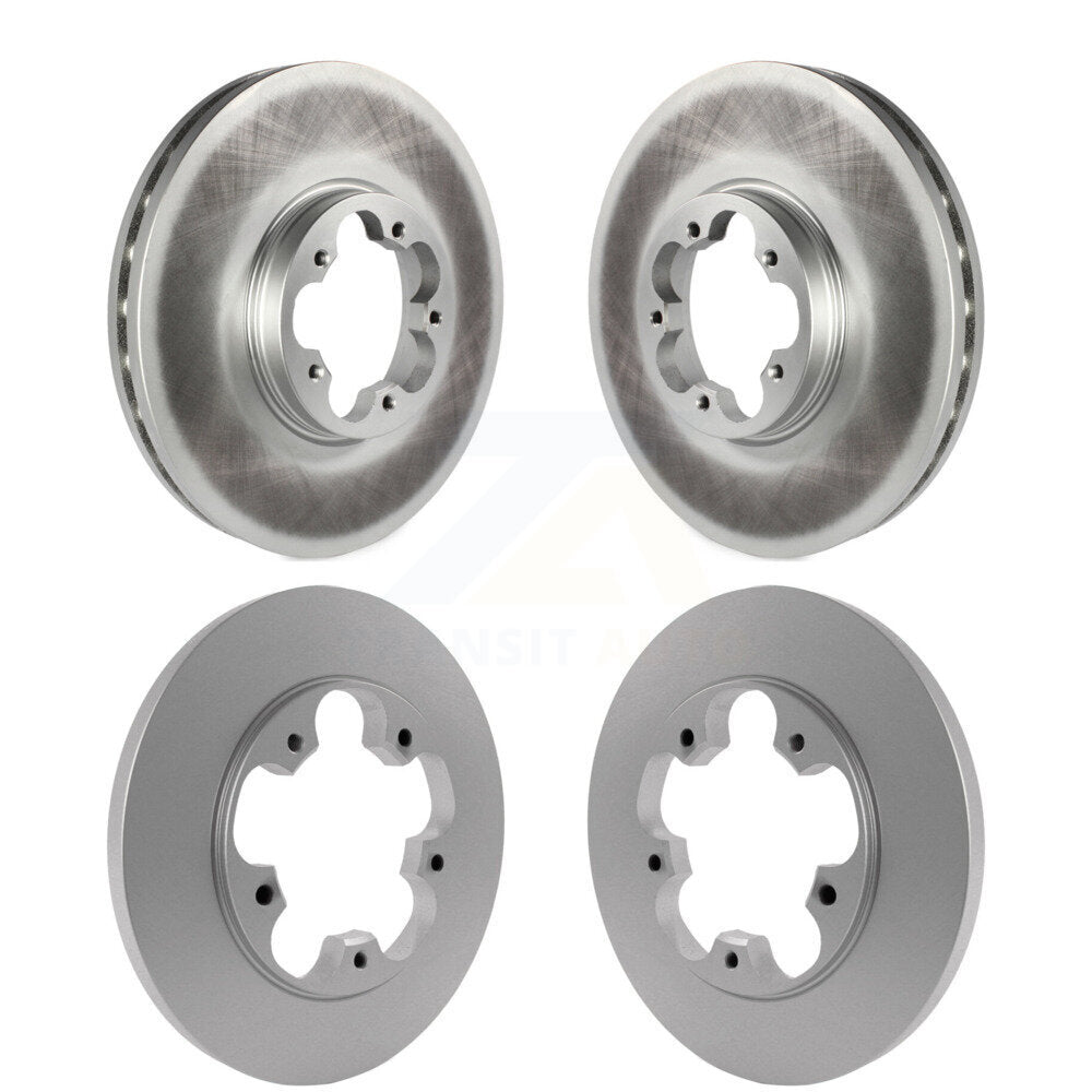 Coated Brake Rotors Front Rear Kit For Ford Transit-250 Transit-150 Transit-350