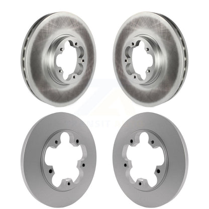 Coated Brake Rotors Front Rear Kit For Ford Transit-250 Transit-150 Transit-350