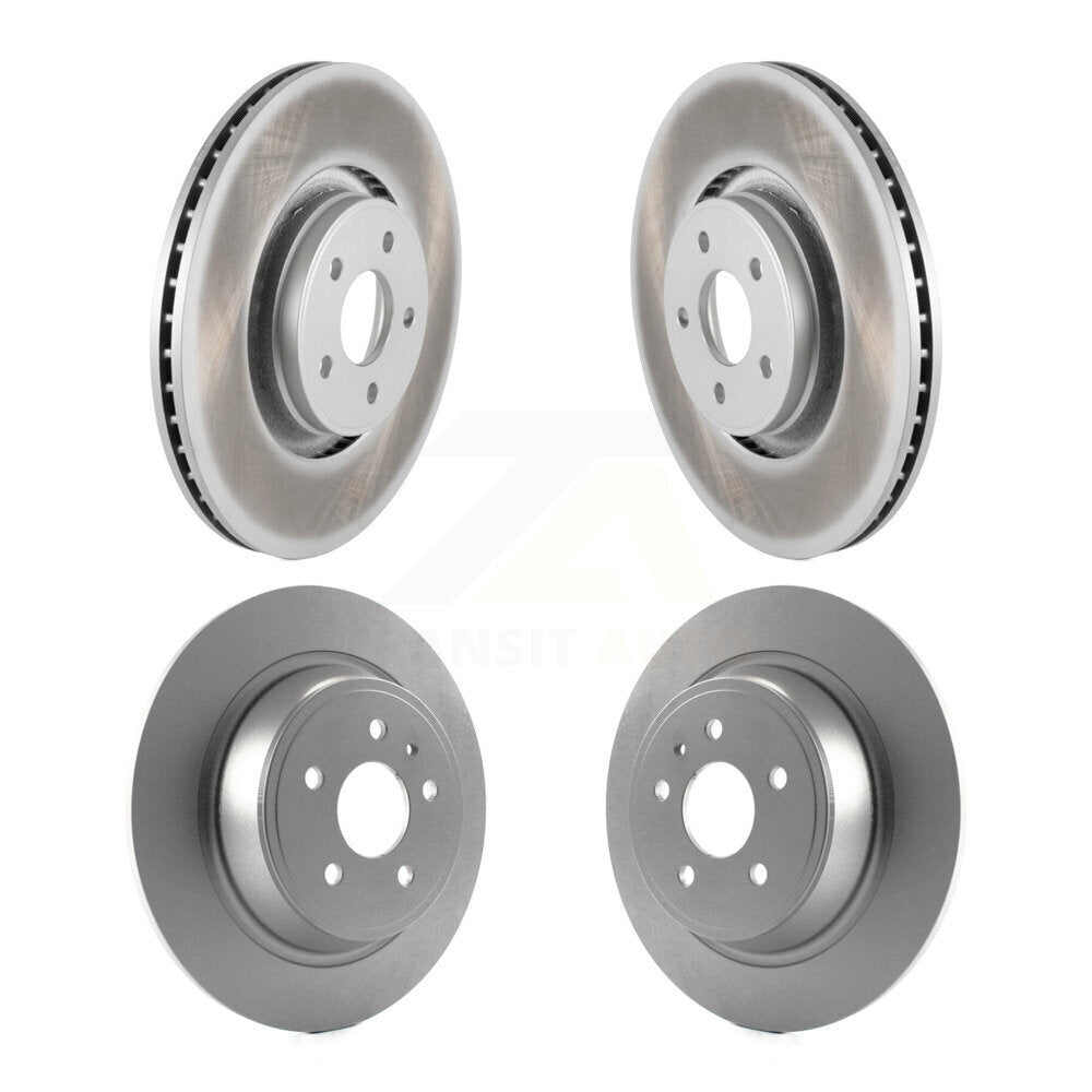 Coated Disc Brake Rotors Front Rear Kit For Lincoln MKC
