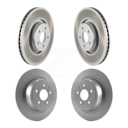 Coated Disc Brake Rotors Front Rear Kit For Lincoln MKC