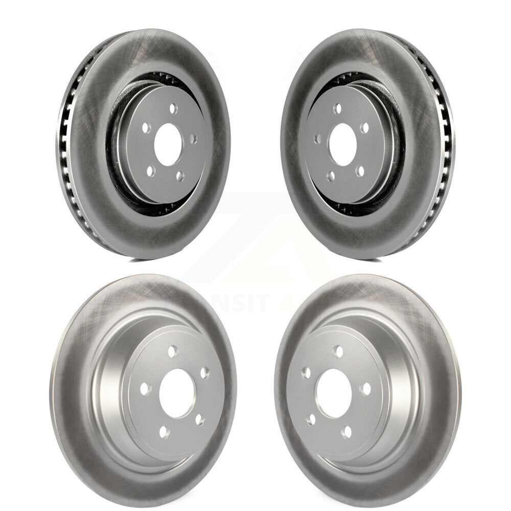 Coated Brake Rotors Front Rear Kit For Ford Edge Fusion Lincoln Nautilus MKX MKZ