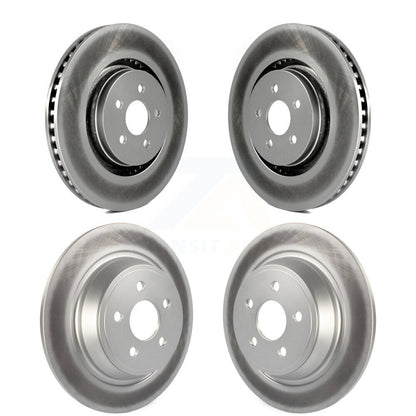 Coated Brake Rotors Front Rear Kit For Ford Edge Fusion Lincoln Nautilus MKX MKZ