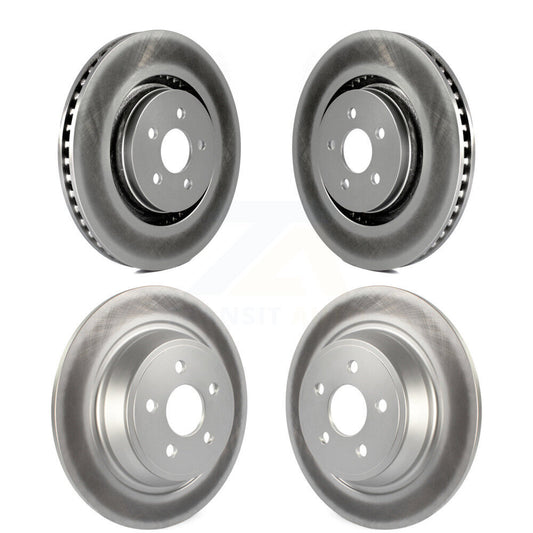 Coated Brake Rotors Front Rear Kit For Ford Edge Fusion Lincoln Nautilus MKX MKZ