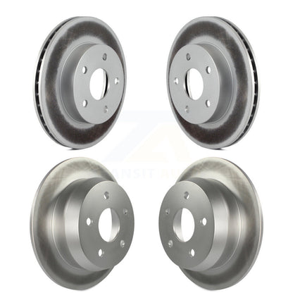 Coated Disc Brake Rotors Front Rear Kit For 1999-2004 Jeep Grand Cherokee