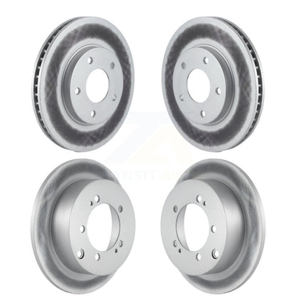 Coated Brake Rotor Front Rear Kit For Chrysler Sebring Mitsubishi Lancer Eclipse