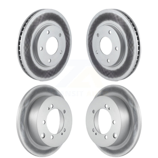Coated Brake Rotor Front Rear Kit For Chrysler Sebring Mitsubishi Lancer Eclipse