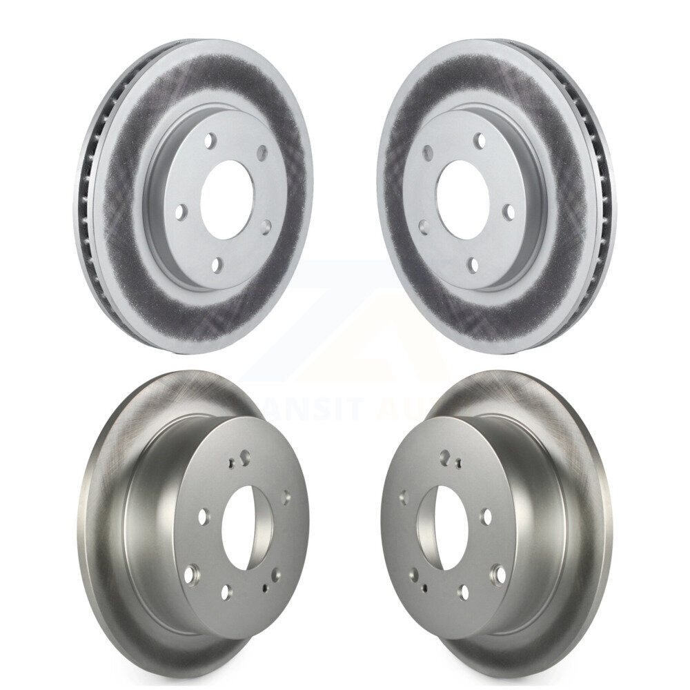 Coated Disc Brake Rotors Front Rear Kit For Mitsubishi Galant