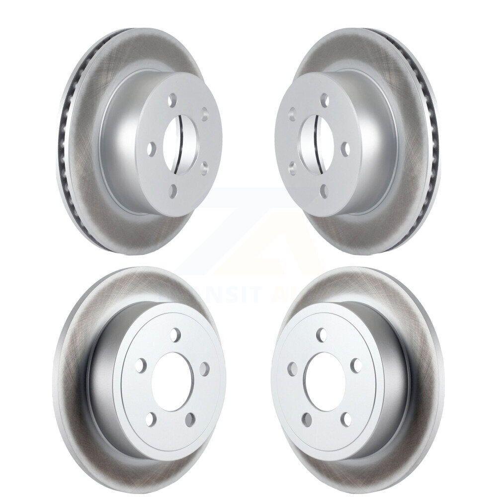 Coat Brake Rotors Front Rear Kit For 2003-2006 Jeep Wrangler TJ Disc rear brakes