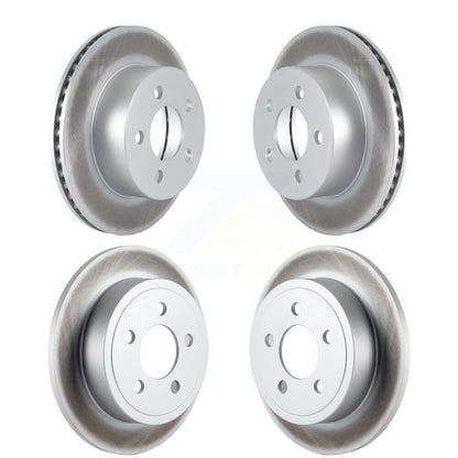 Coat Brake Rotors Front Rear Kit For 2003-2006 Jeep Wrangler TJ Disc rear brakes