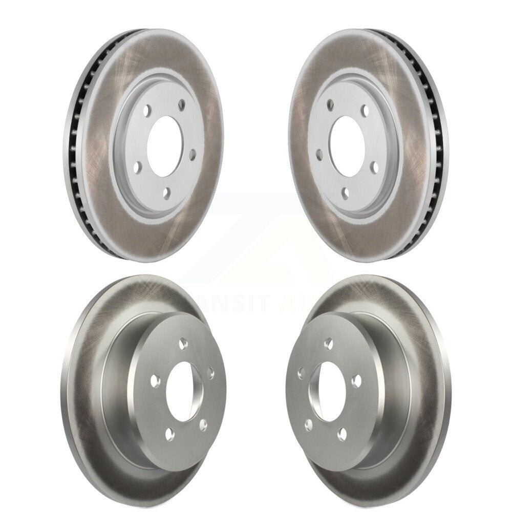 Coat Brake Rotors Front Rear Kit For Dodge Grand Caravan Chrysler Town & Country
