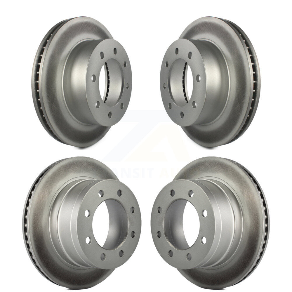 Coated Disc Brake Rotors Front Rear Kit For Dodge Ram 1500 3500 2500