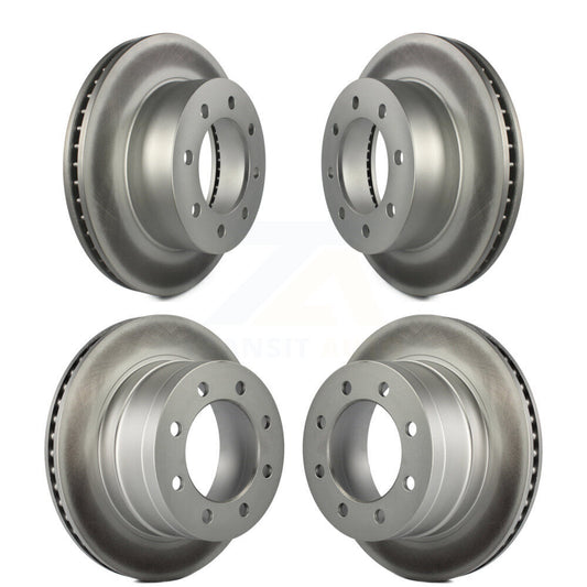 Coated Disc Brake Rotors Front Rear Kit For Dodge Ram 1500 3500 2500