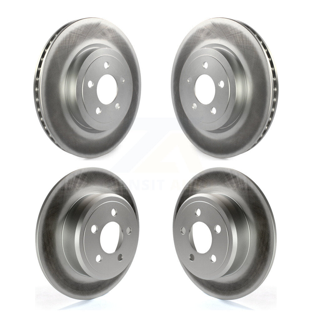 Coated Disc Brake Rotors Front Rear Kit For Chrysler 300 Dodge Charger