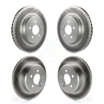 Coated Disc Brake Rotors Front Rear Kit For Chrysler 300 Dodge Charger
