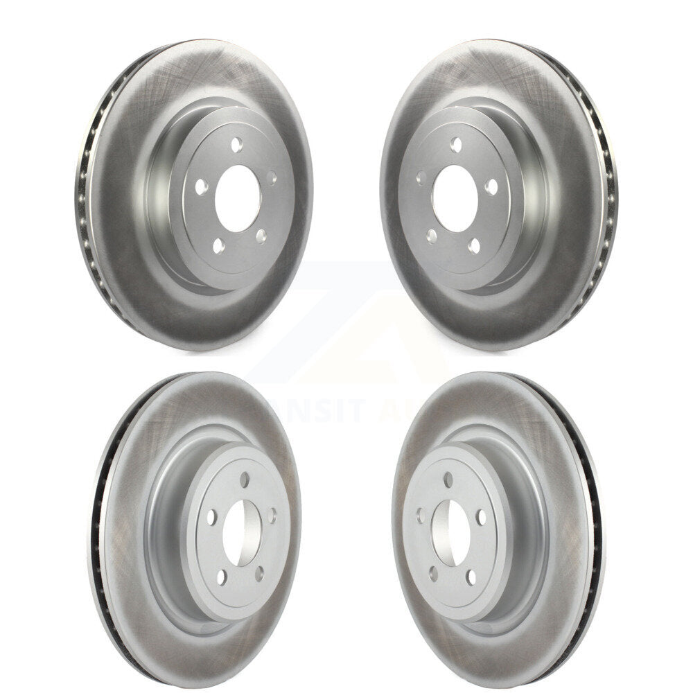 Coated Disc Brake Rotors Front Rear Kit For Dodge Charger With Police Package