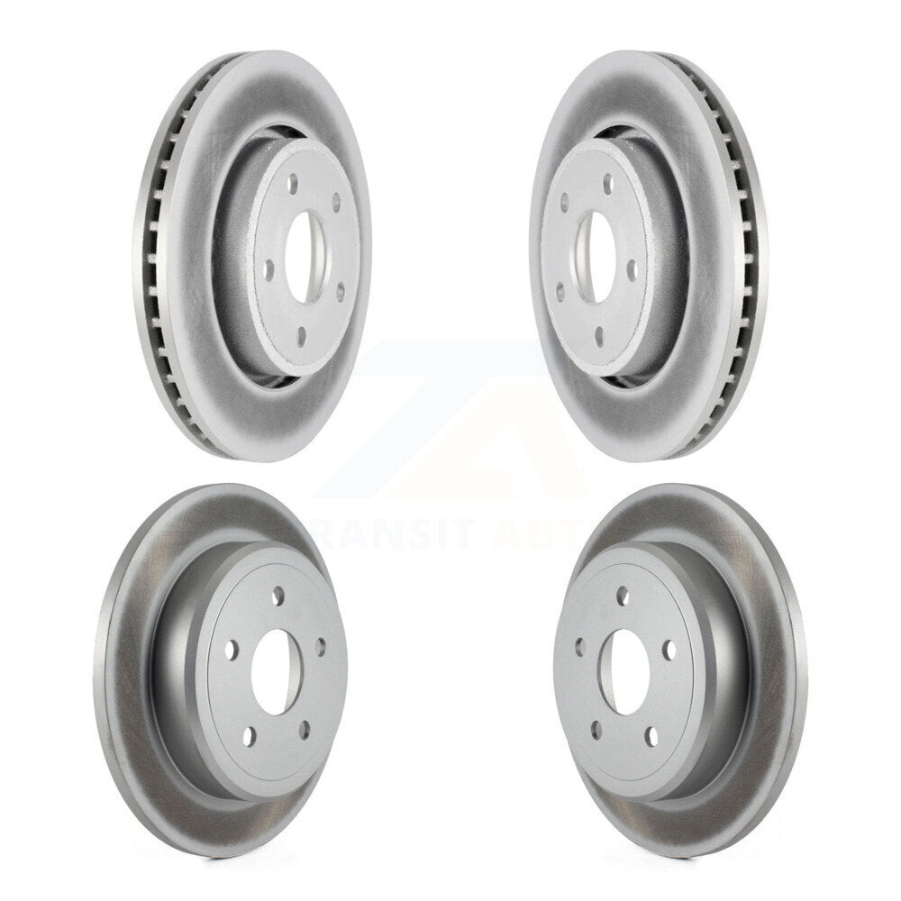 Coated Disc Brake Rotors Front Rear Kit For Jeep Grand Cherokee Commander
