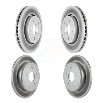 Coated Disc Brake Rotors Front Rear Kit For Jeep Grand Cherokee Commander