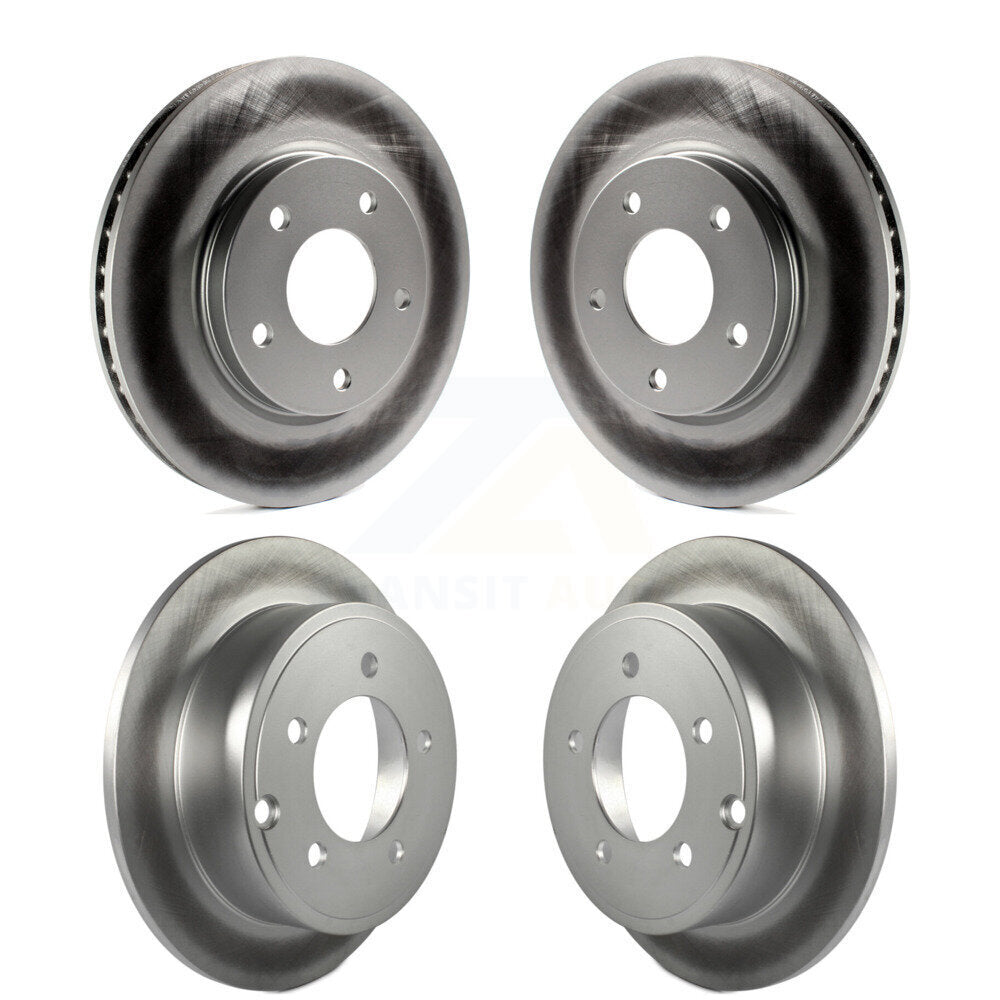 Coated Disc Brake Rotors Front Rear Kit For Mitsubishi Lancer Dodge Caliber