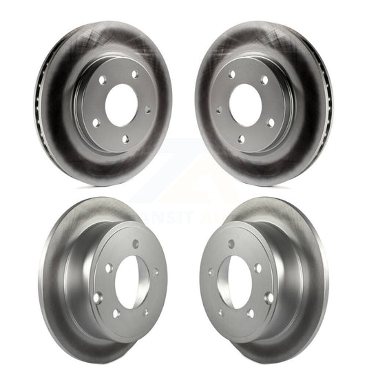 Coated Disc Brake Rotors Front Rear Kit For Mitsubishi Lancer Dodge Caliber
