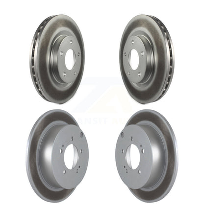 Coated Disc Brake Rotors Front Rear Kit For Mitsubishi Outlander