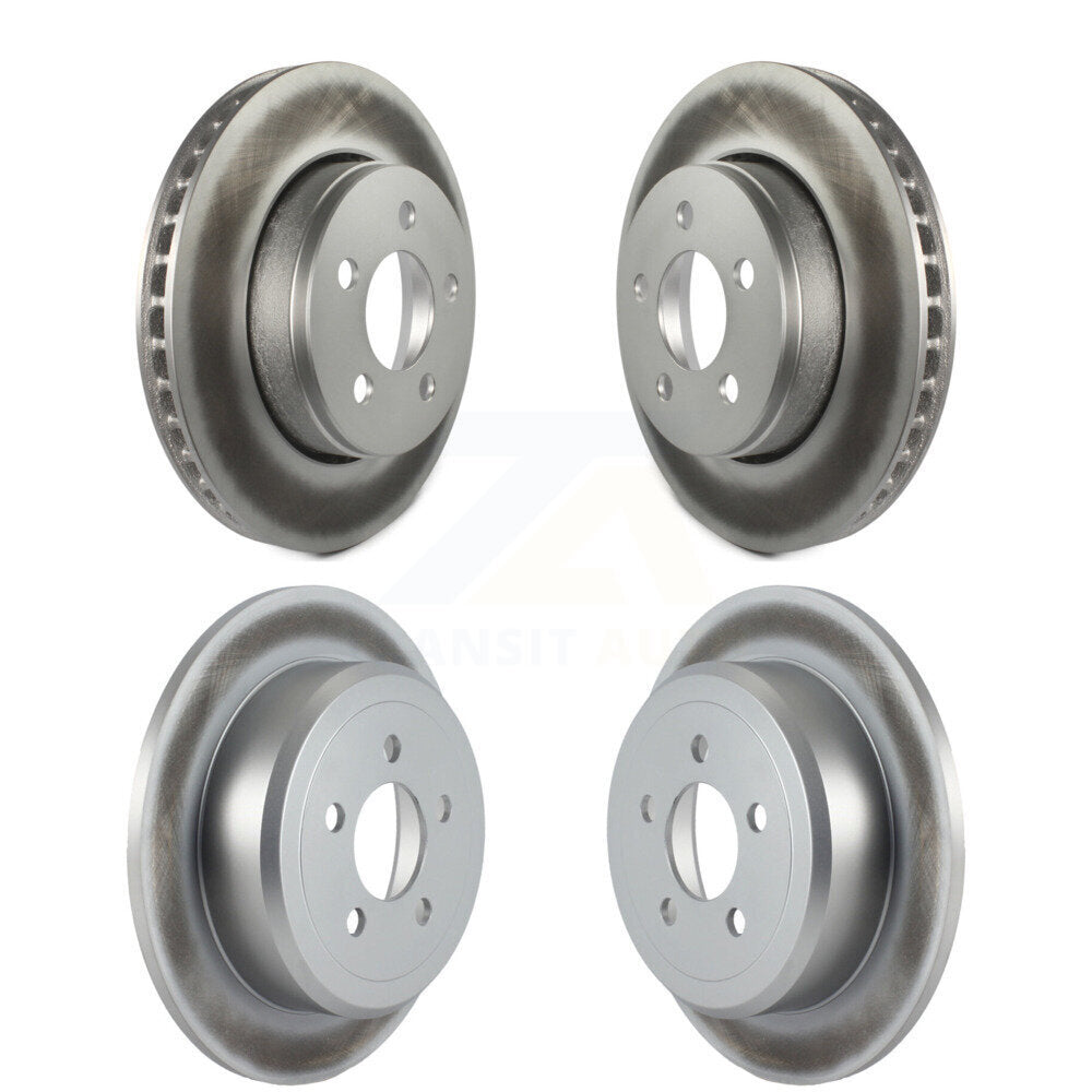 Coated Disc Brake Rotors Front Rear Kit For Jeep Liberty Dodge Nitro