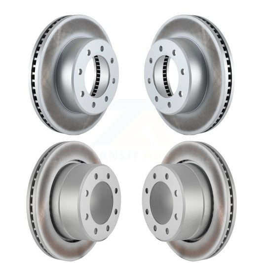 Coated Disc Brake Rotors Front Rear Kit For Ram 2500 3500 1500 Dodge