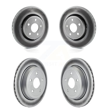 Coated Disc Brake Rotors Front Rear Kit For Jeep Grand Cherokee WK