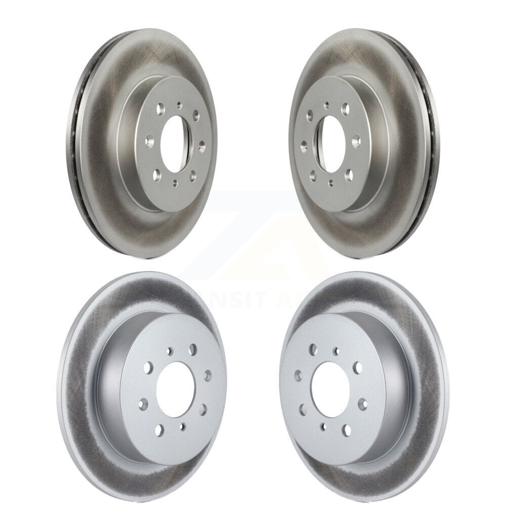Coated Disc Brake Rotors Front Rear Kit For Honda Civic Acura EL