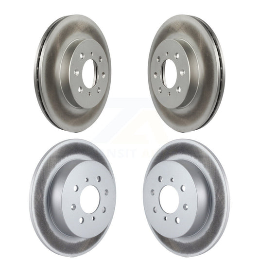 Coated Disc Brake Rotors Front Rear Kit For Honda Civic Acura EL