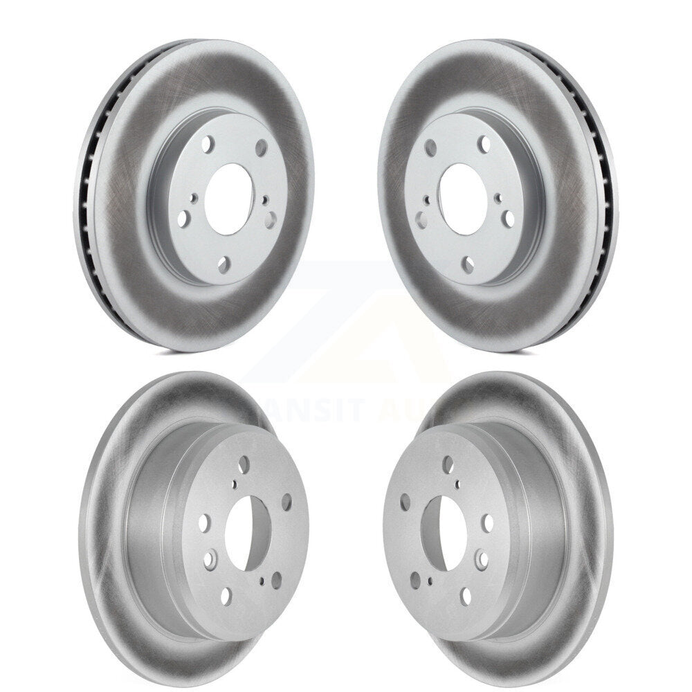 Coated Disc Brake Rotors Front Rear Kit For Toyota Camry Solara Lexus ES300