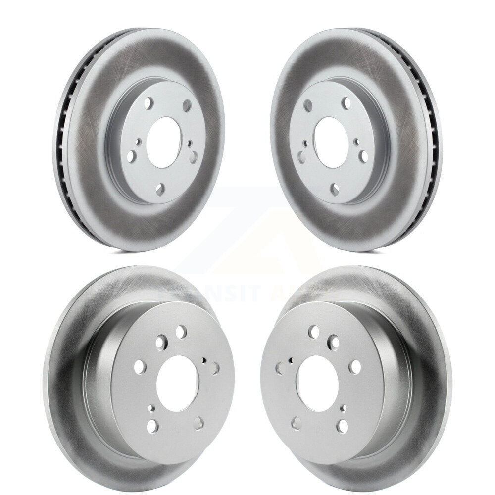 Coat Brake Rotor Front Rear Kit For 02-06 Toyota Camry With 275mm Diameter