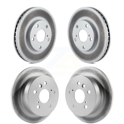Coat Brake Rotor Front Rear Kit For 02-06 Toyota Camry With 275mm Diameter