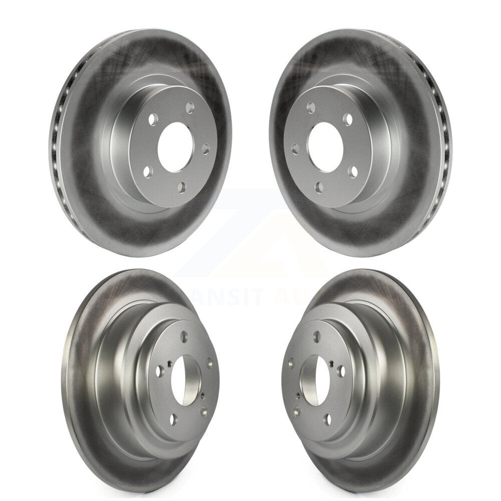 Coated Brake Rotors Front Rear Kit For Subaru Impreza Forester Legacy Saab 9-2X