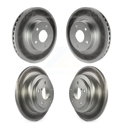 Coated Brake Rotors Front Rear Kit For Subaru Impreza Forester Legacy Saab 9-2X