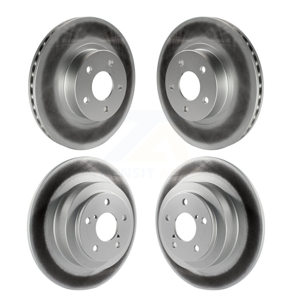 Coated Disc Brake Rotors Front Rear Kit For Subaru Legacy Outback