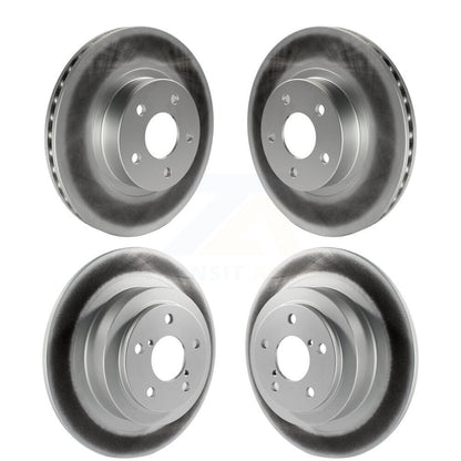 Coated Disc Brake Rotors Front Rear Kit For Subaru Legacy Outback