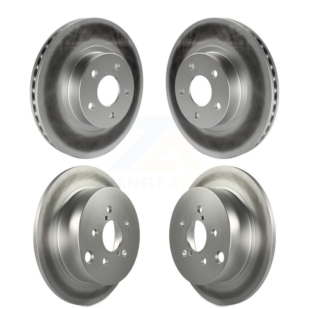 Coated Disc Brake Rotors Front Rear Kit For Subaru Impreza