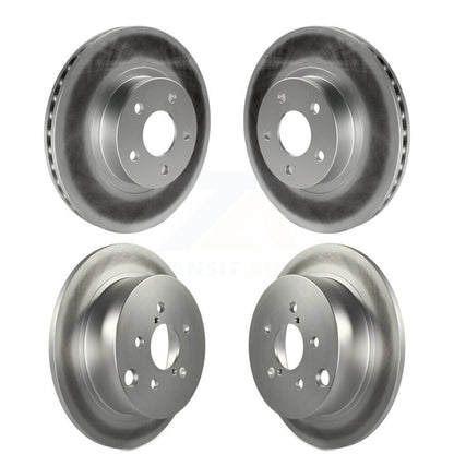Coated Disc Brake Rotors Front Rear Kit For Subaru Impreza