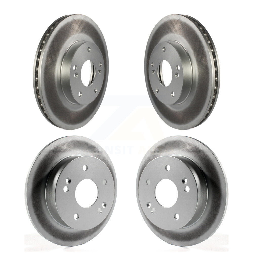 Coated Disc Brake Rotors Front Rear Kit For 1998-2002 Honda Accord 3.0L