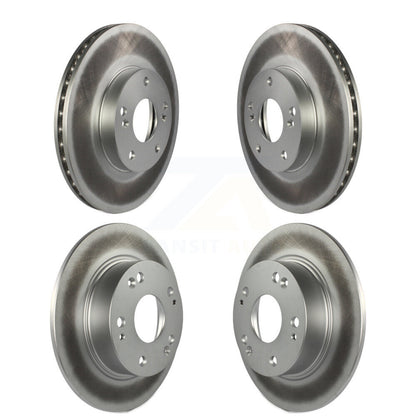 Coated Disc Brake Rotors Front Rear Kit For Honda Accord