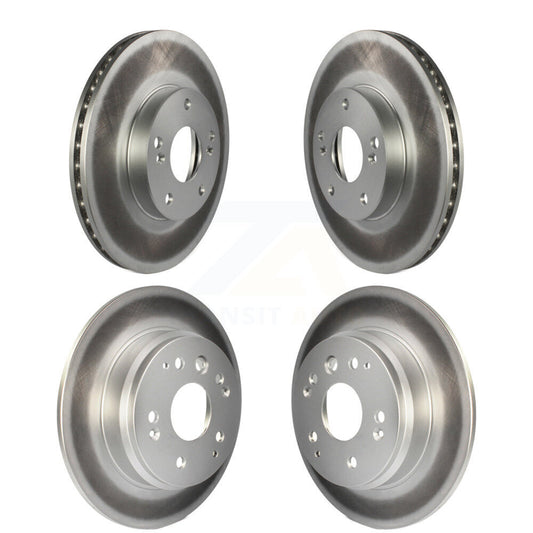 Coated Disc Brake Rotors Front Rear Kit For 2003-2011 Honda Element