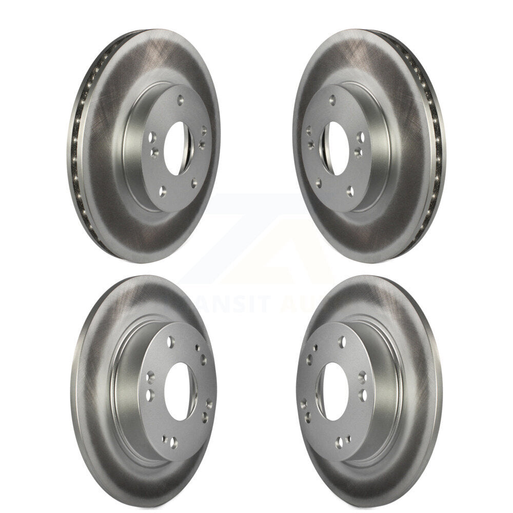 Coated Disc Brake Rotors Front Rear Kit For Honda Civic Acura CSX ILX