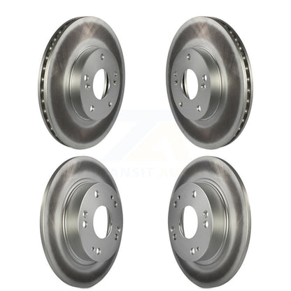 Coated Disc Brake Rotors Front Rear Kit For Honda Civic Acura CSX ILX
